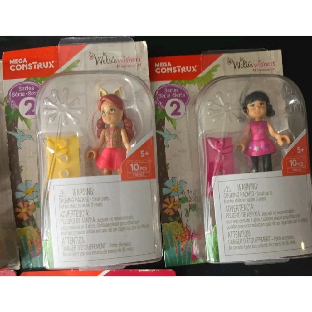 ​Mega Construx American Girl & WellieWishers Mini Figure Lot of 6 New NIP